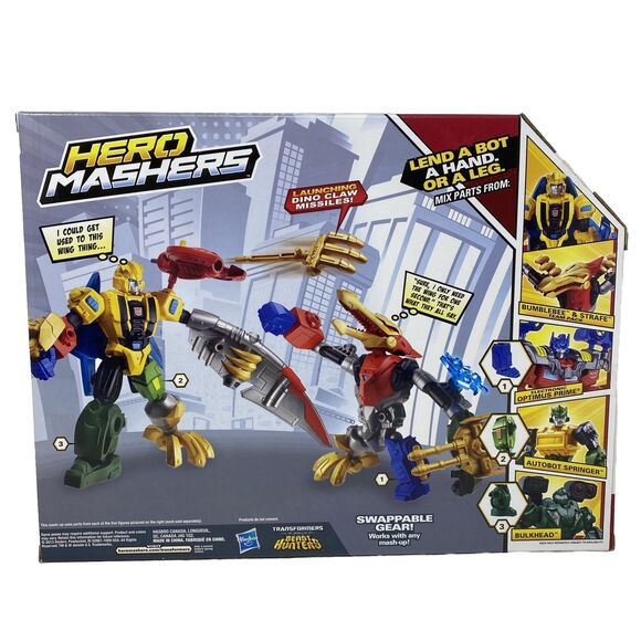 Transformers Hero Mashers Bumblebee and Strafe Action Figure 2-Pack - Picture 2 of 6